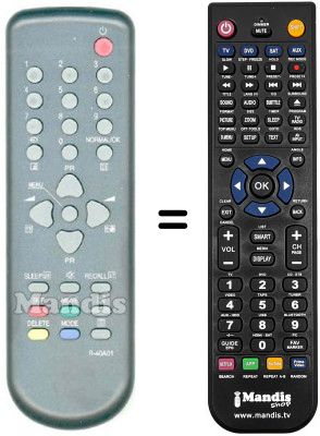 Replacement remote control Daewoo 14C4T (ver. 2) Replacement remote control Daewoo 14C4T (ver. 2)